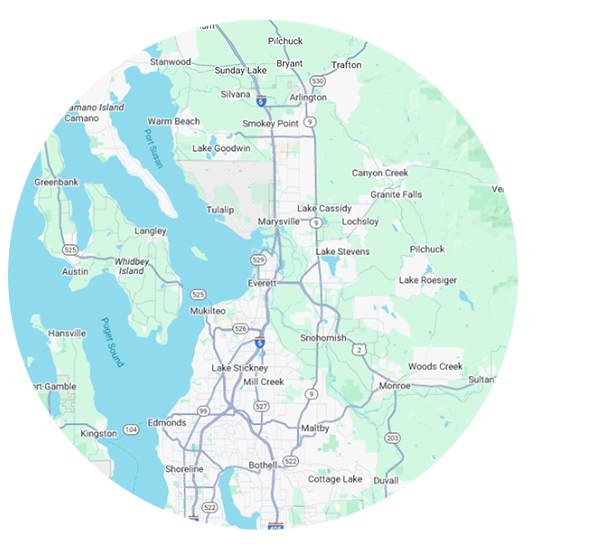 Everett, WA service area.